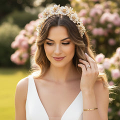ATHENA COLLECTION - STATEMENT LUXE HEADBAND - AHB26 BLUSH PINK