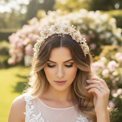 ATHENA COLLECTION - STATEMENT LUXE HEADBAND - AHB26 BLUSH PINK