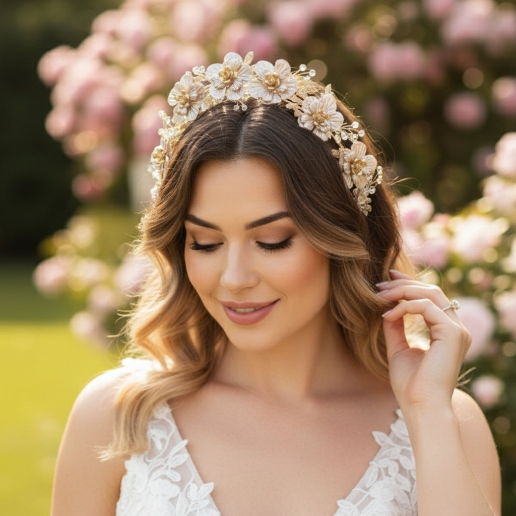 ATHENA COLLECTION - STATEMENT LUXE HEADBAND - AHB26 BLUSH PINK