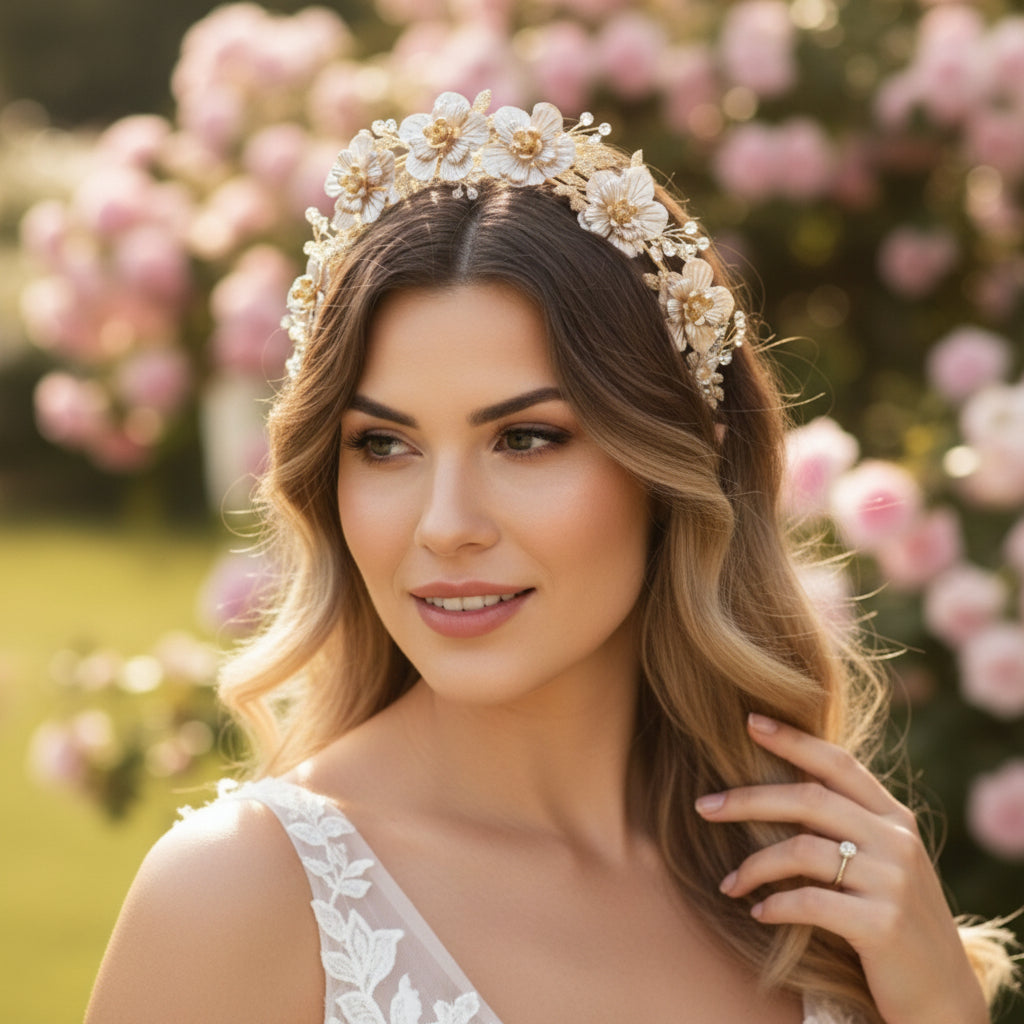 ATHENA COLLECTION - STATEMENT LUXE HEADBAND - AHB26 BLUSH PINK