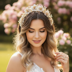 ATHENA COLLECTION - STATEMENT LUXE HEADBAND - AHB26 BLUSH PINK