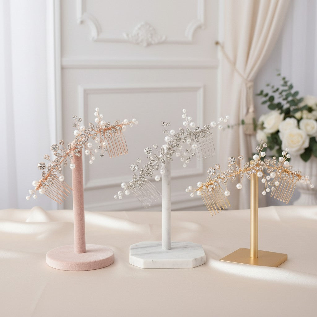 ATHENA COLLECTION - ETERNALLY CRYSTAL COMB SET - (THREE COMBS)