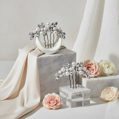 ATHENA COLLECTION - EXQUISITE COMB SET - HC305 SILVER