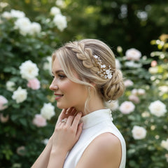 ATHENA COLLECTION - EXQUISITE BOUQUET HAIR PIN SET - (PIN 83) GOLD