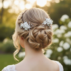 ATHENA COLLECTION -CHIC COMB SET - HC306 SILVER