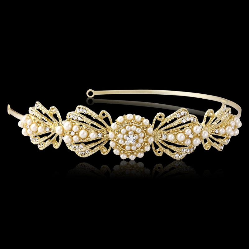 SASSB COLLECTION -ESTELLE - Chic Headband - Gold (HDB19) SASSB