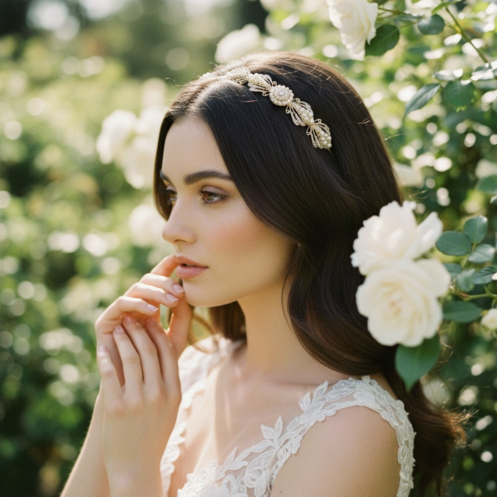 SASSB COLLECTION -ESTELLE - Chic Headband - Gold (HDB19) SASSB