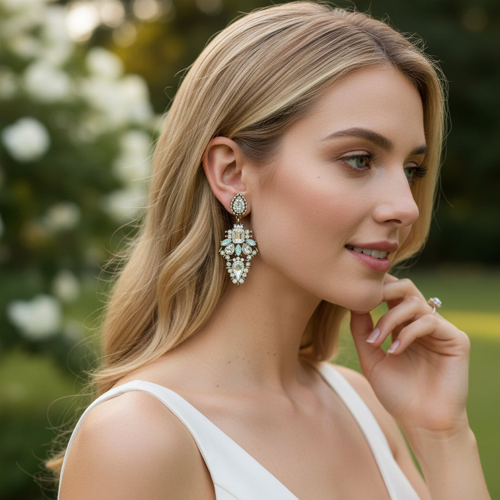 ATHENA COLLECTION - VINTAGE LUXE EARRINGS - CZER892 GOLD