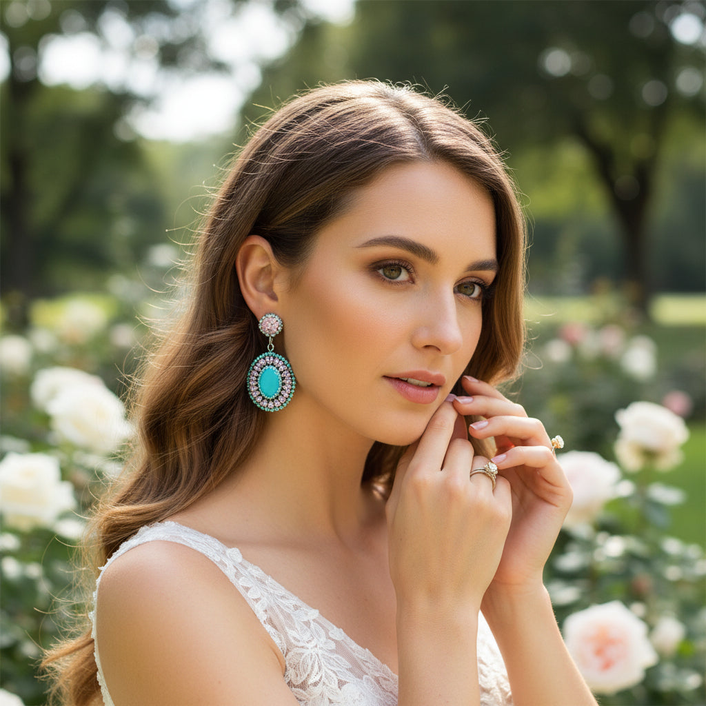 CUBIC ZIRCONIA COLLECTION - DIVA DIVINE EARRINGS - CZER908