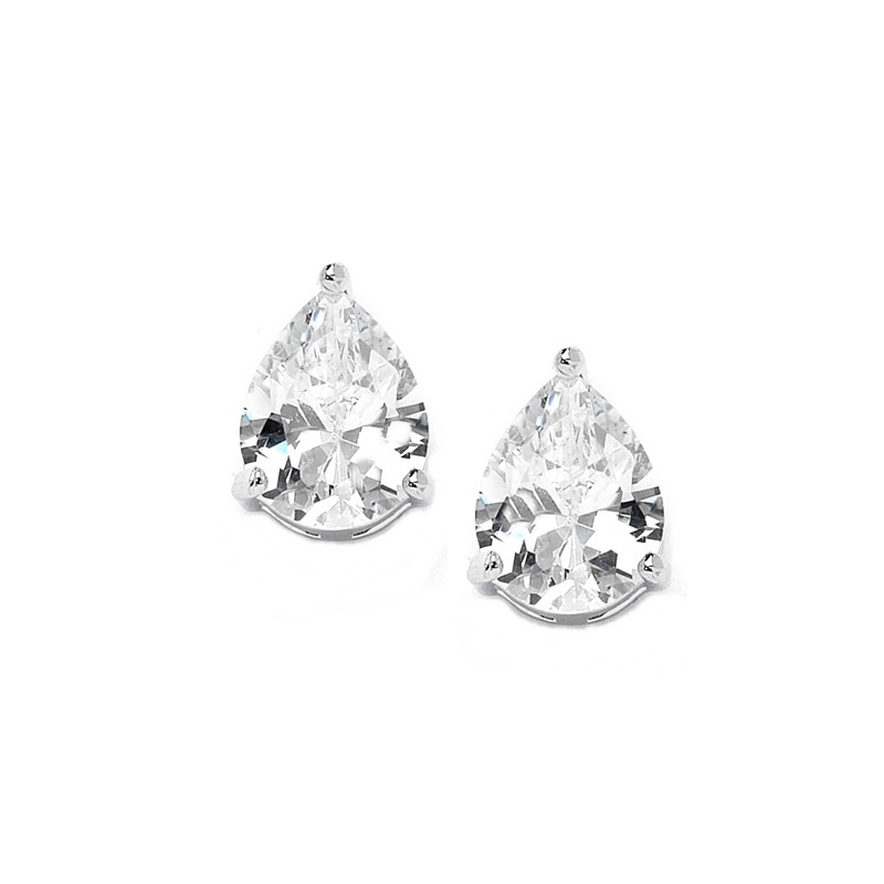 Cubic Zirconia Collection - Classic Stud Earrings - ER315