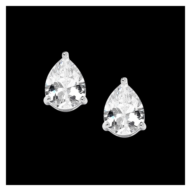 Cubic Zirconia Collection - Classic Stud Earrings - ER315