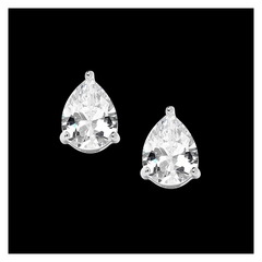 Cubic Zirconia Collection - Classic Stud Earrings - ER315