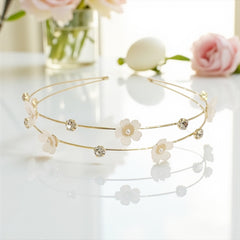ATHENA COLLECTION - FLORAL BRIDESMAID HEADBAND - AHB223 IVORY