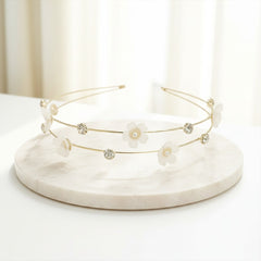 ATHENA COLLECTION - FLORAL BRIDESMAID HEADBAND - AHB223 IVORY