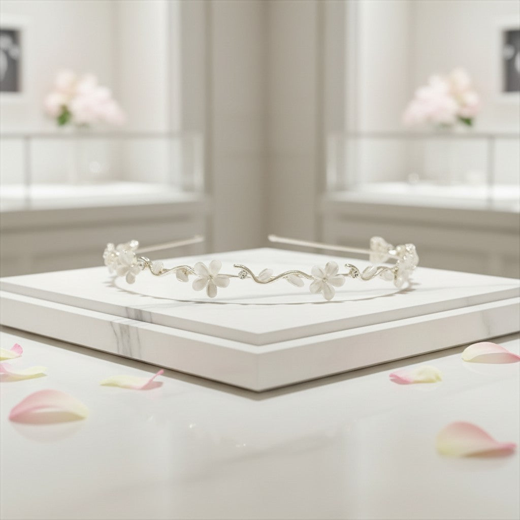 ATHENA COLLECTION - CHIC BRIDESMAID HEADBAND - AHB224 IVORY