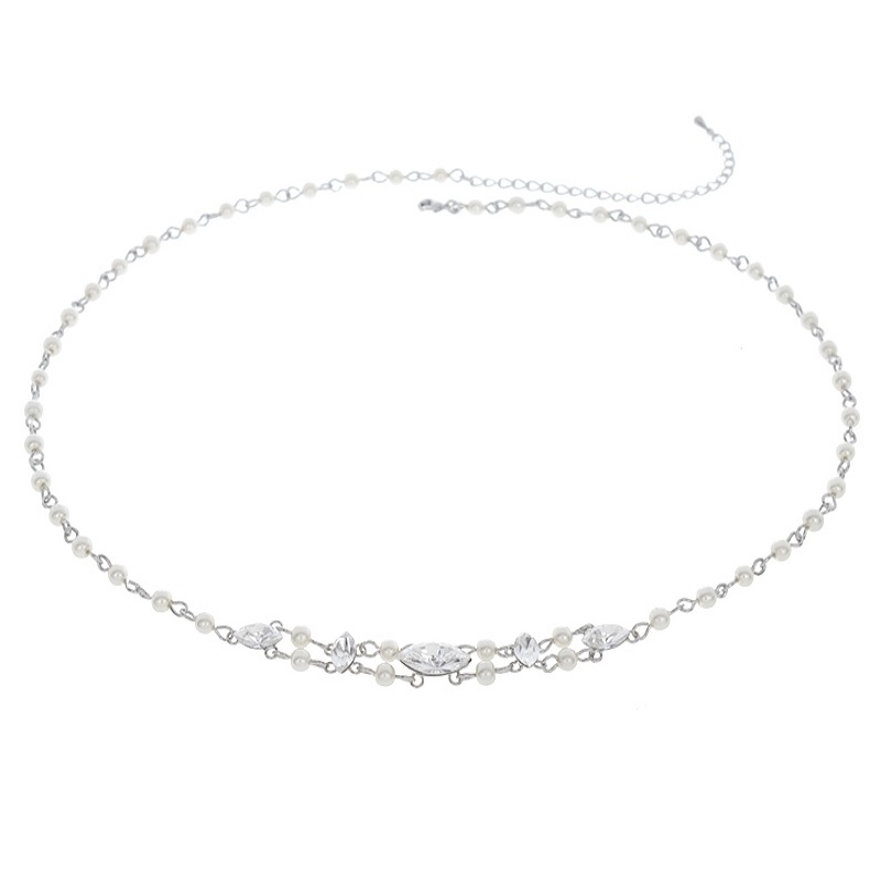 ELITE COLLECTION - PRECIOUS PEARL FOREHEAD PIECE - Ivory HP127AA