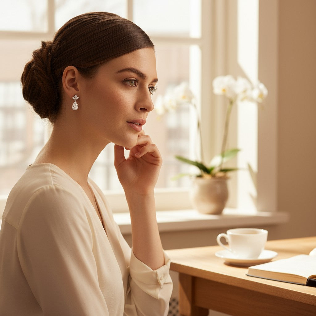 Cubic Zirconia Collection - Pretty Chic Earrings - ER322