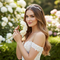 CUBIC ZIRCONIA COLLECTION - EXQUISITE CRYSTAL HEADBAND - AHB228