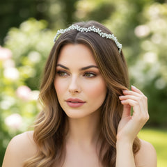 CUBIC ZIRCONIA COLLECTION - EXQUISITE CRYSTAL HEADBAND - AHB228
