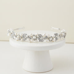 Pearlie - Chic Freshwater Pearl Vine Headband -  HDB21 - SASSB