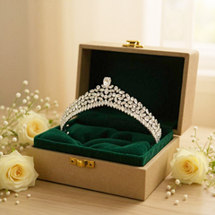 CUBIC ZIRCONIA COLLECTION - HOLLYWOOD GLAM TIARA - AHB232