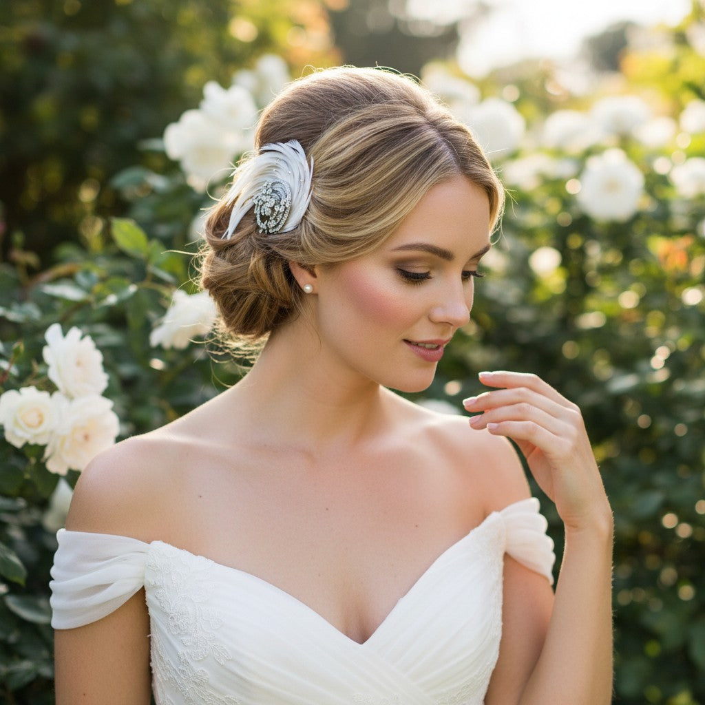 Adoria Luxe Feather Headpiece - SASSB HP-14