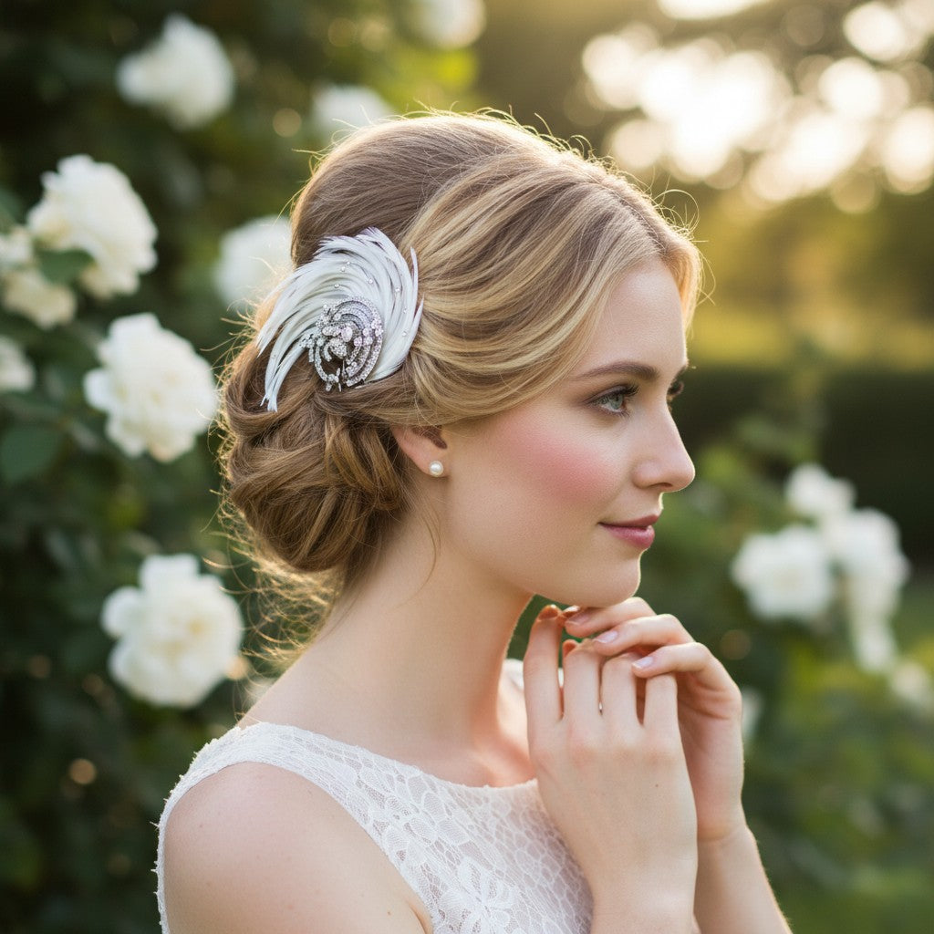 Adoria Luxe Feather Headpiece - SASSB HP-14