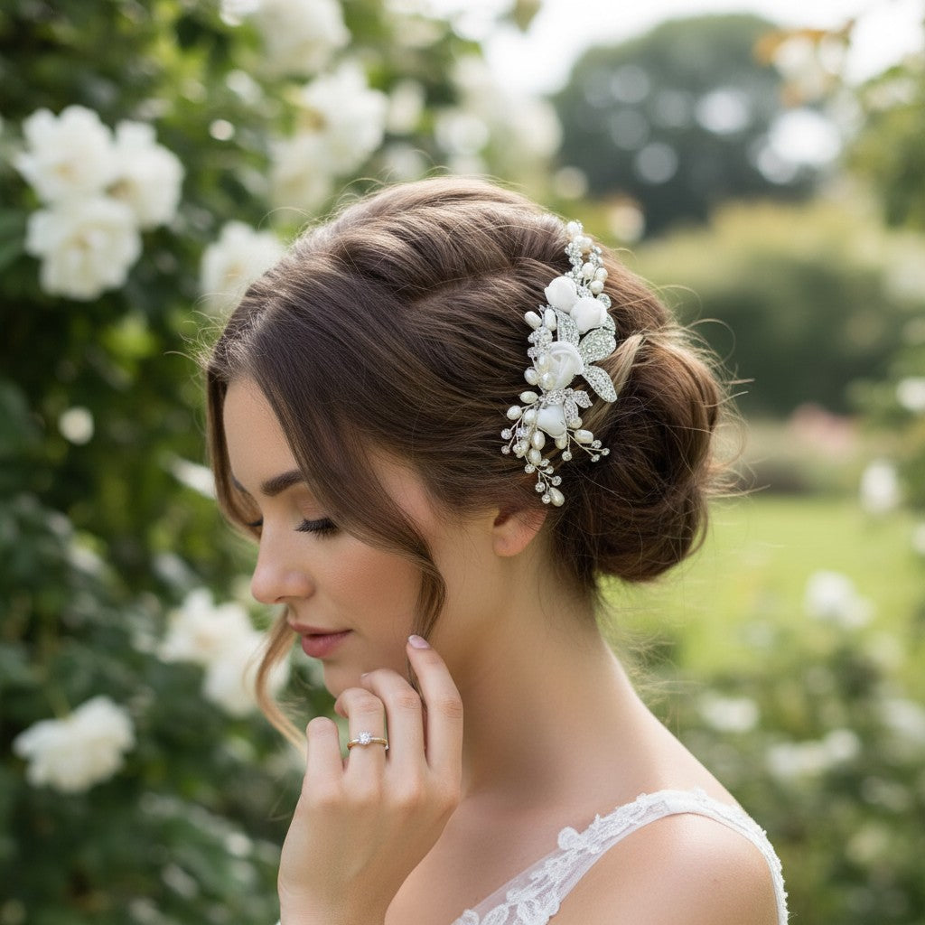 Freya Luxe Hair Comb - SassB HC22 SILVER