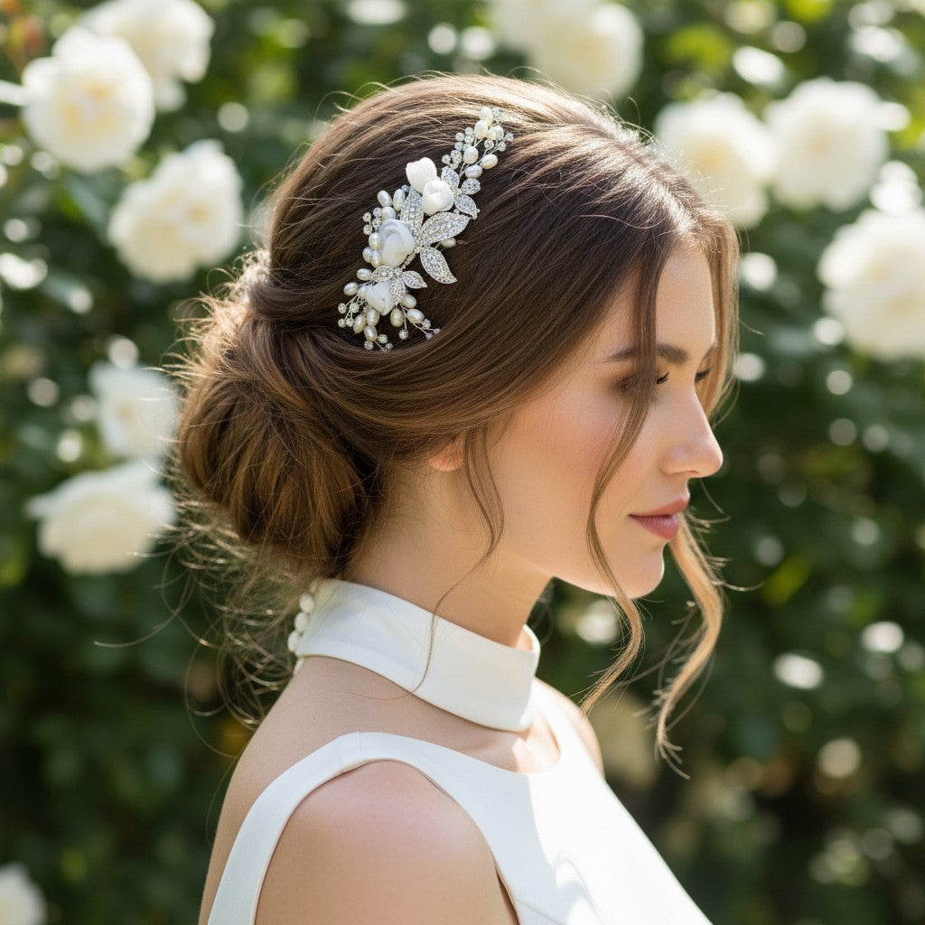 Freya Luxe Hair Comb - SassB HC22 SILVER