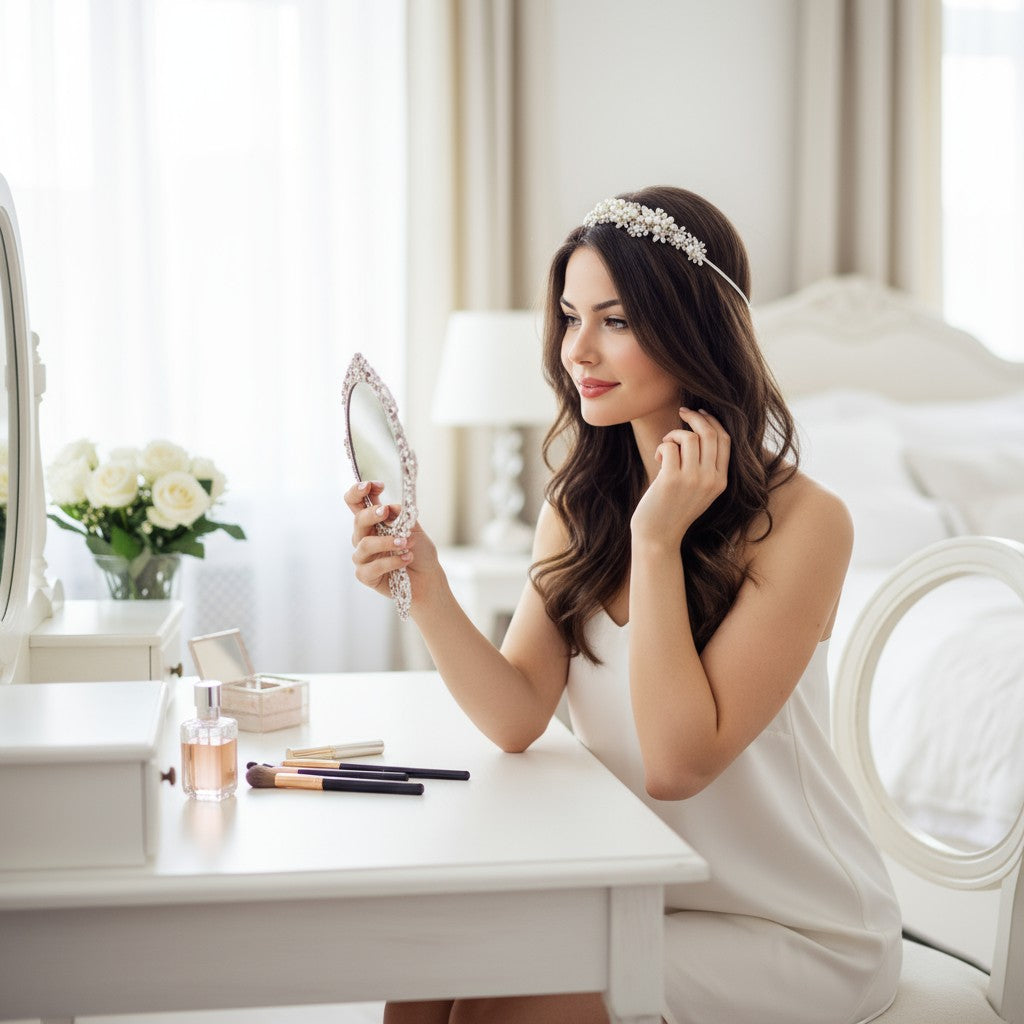 Sofia Luxe Pearl Headband - SassB HDB22