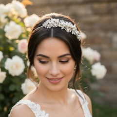 Sofia Luxe Pearl Headband - SassB HDB22