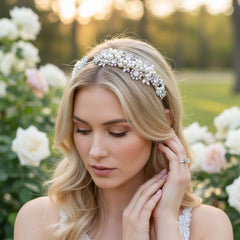 Sofia Luxe Pearl Headband - SassB HDB22