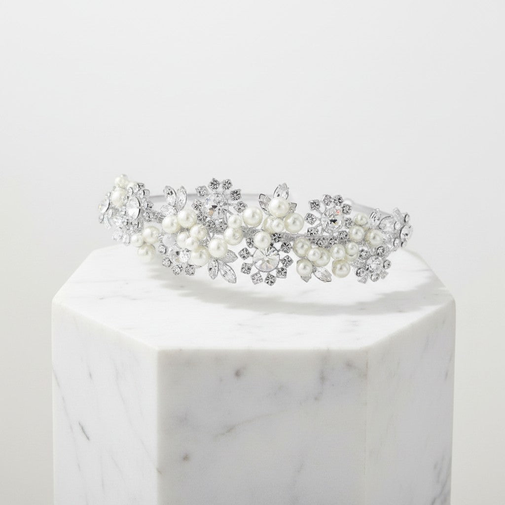 Sofia Luxe Pearl Headband - SassB HDB22