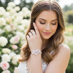 luxe Pearl Hand Bracelet - SASSB  BR19