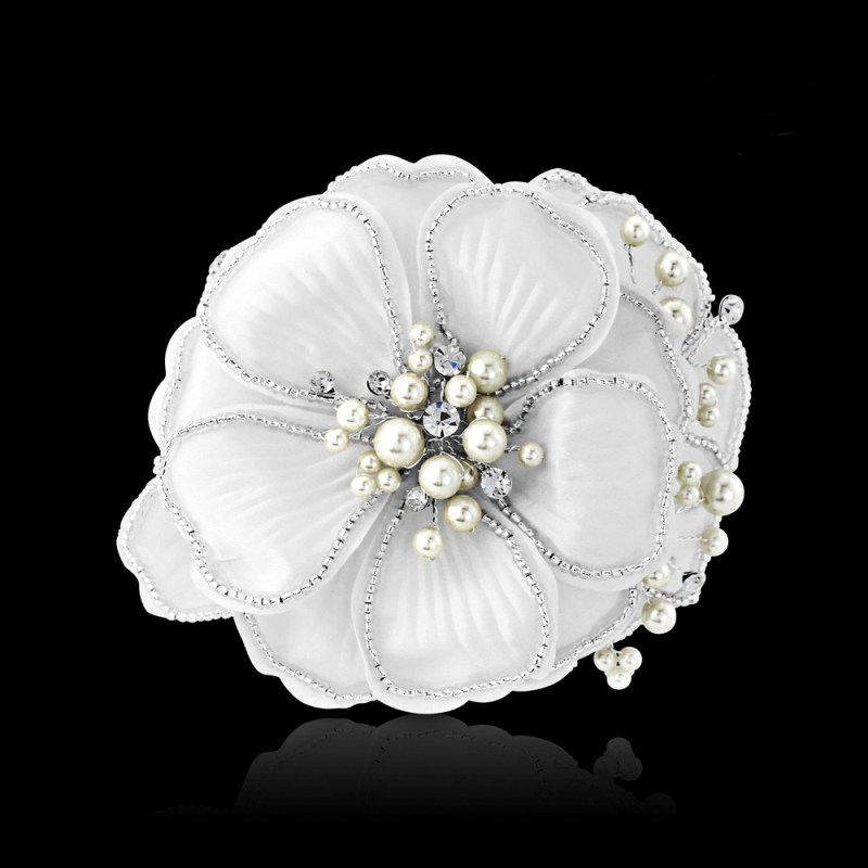 Serenity Chic Pearl Comb Headpiece HP21 - Ivory - SASSB