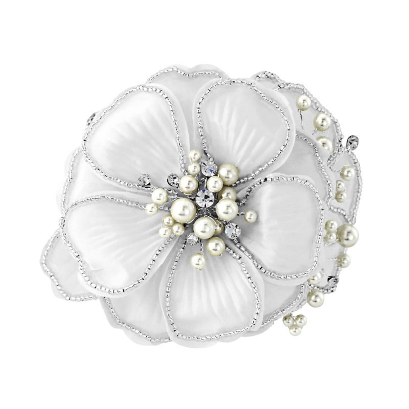 Serenity Chic Pearl Comb Headpiece HP21 - Ivory - SASSB