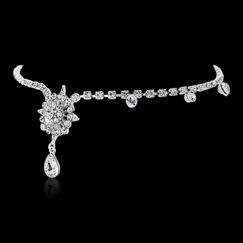Chantilly Crystal Luxe Brow Band - SASSB -HP-13 Silver