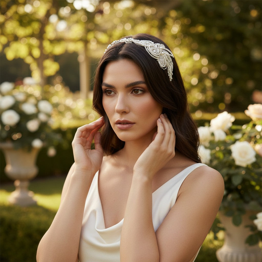 MABEL Luxe Pearl Headband  - SASSB - HDB25