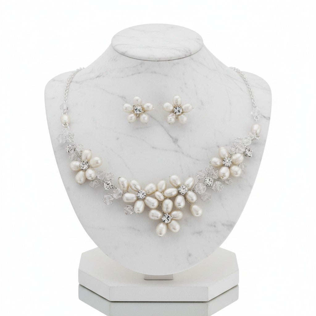 Enchanting FreshwaterPearl Necklace Set - SASSB - NK7a