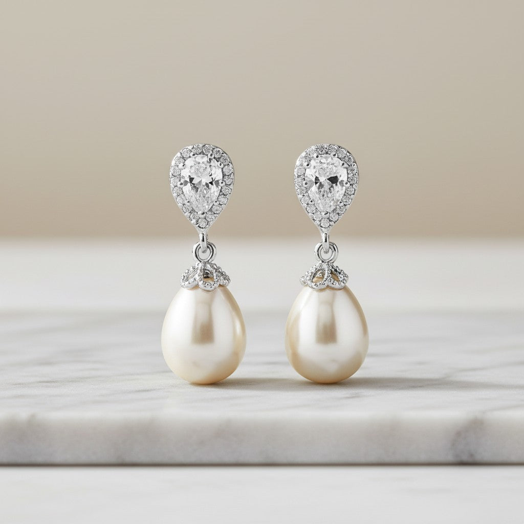 Cubic Zirconia Collection - Precious Shimmer Earrings - ER325