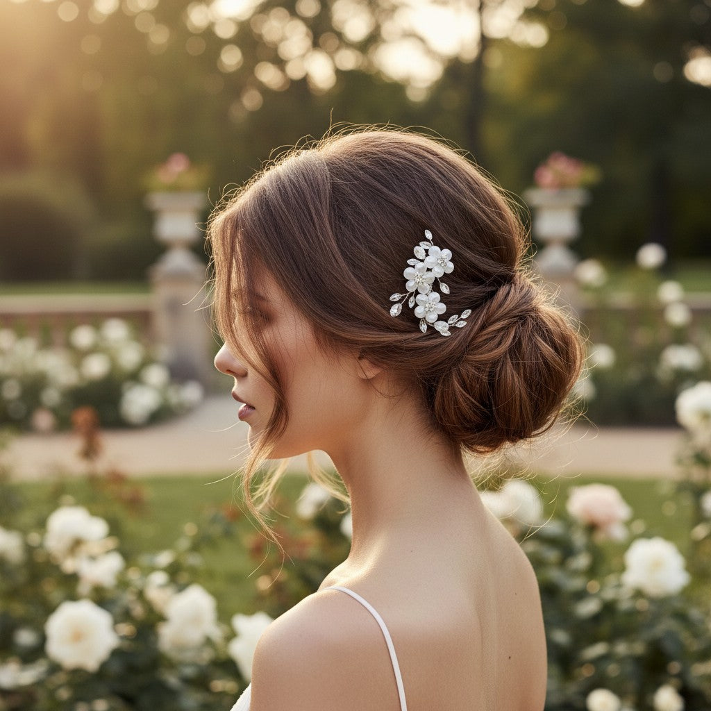 Evelina - Floral Treasure Hair Comb - HC23 SASSB