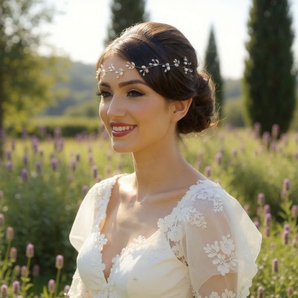 Chic Freshwater Pearl Hairvine - ROSE GOLD SASSB