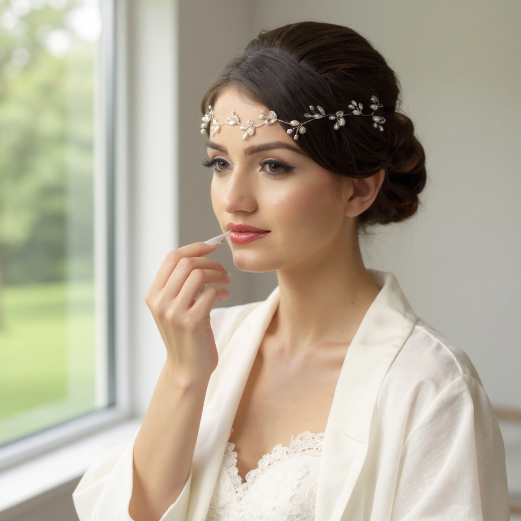 Chic Freshwater Pearl Hairvine - ROSE GOLD SASSB