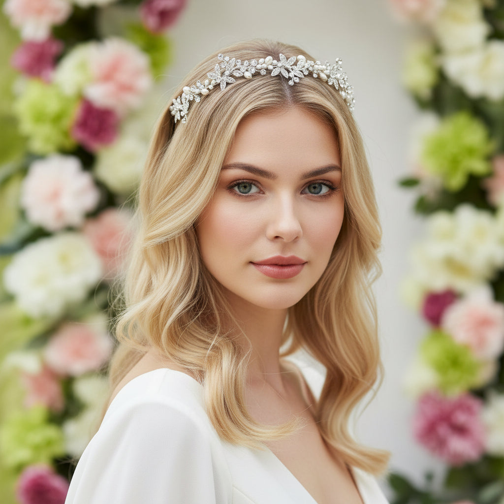 Luxe Embellished Hairvine  HP8 - SASSB - IVORY