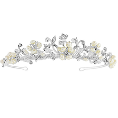 SERENA - Freshwater Pearl Tiara 4 Silver - SASSB