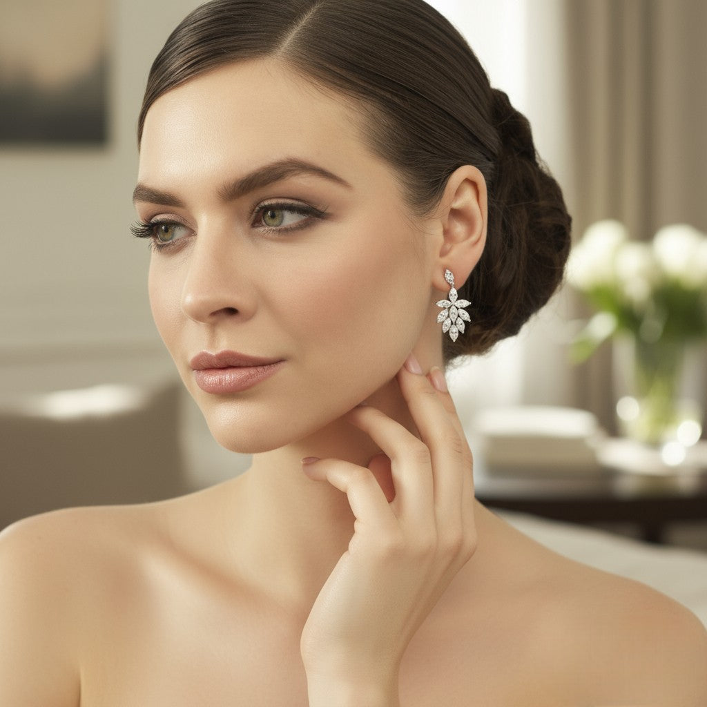 Cubic Zirconia Collection - Starlet Divine Earrings -ER331
