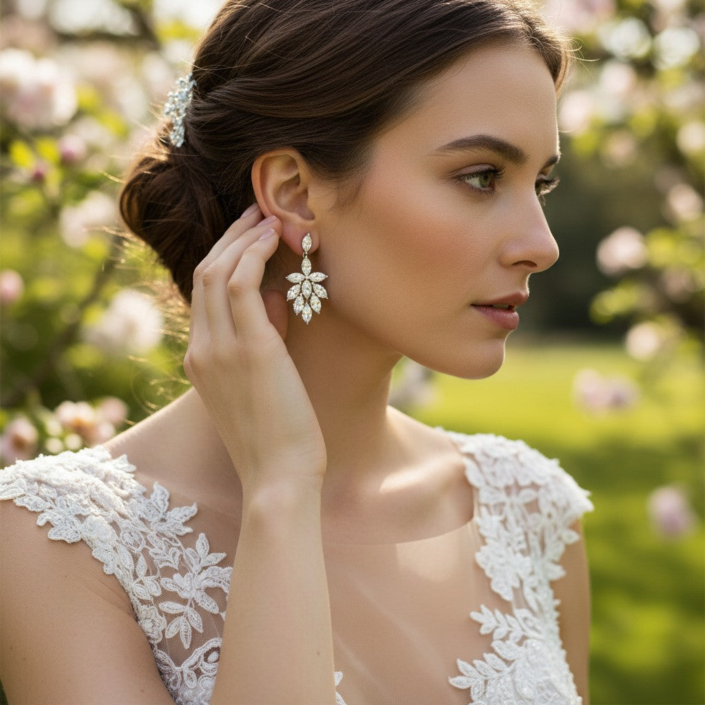 Cubic Zirconia Collection - Starlet Divine Earrings -ER331