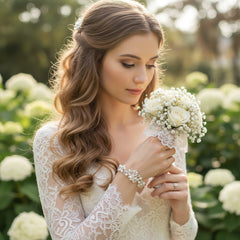 Divine Pearl Bracelet - Ivory - SASSB -BR12