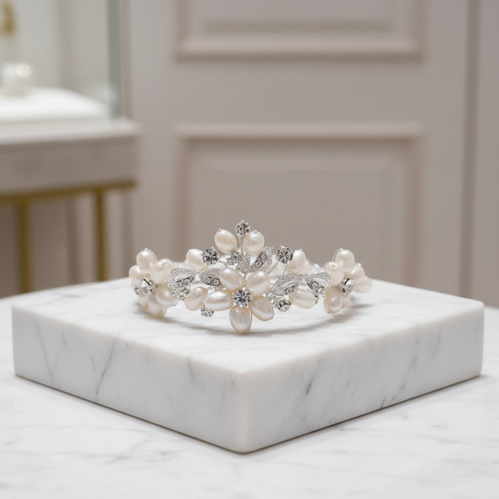 Divine Pearl Bracelet - Ivory - SASSB -BR12