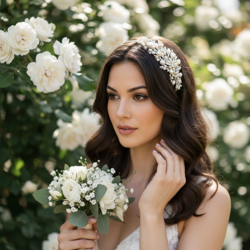 BESSIE - Luxe Pearl Headband - HDB29- SASSB